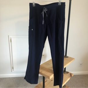 Navy FIGS Kade cargo scrub pants